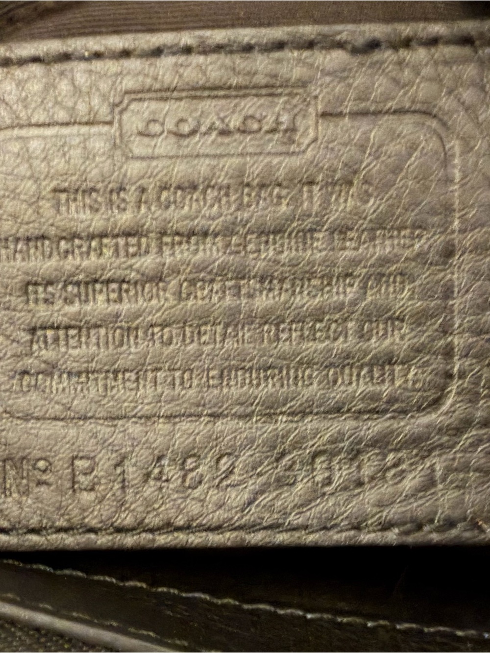 Coach Bleecker Black and Indigo Woven Leather Satchel with Shoulder Strap - Picture 7 of 7